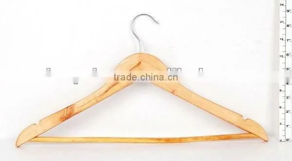 household wooden coat hanger for man and women
