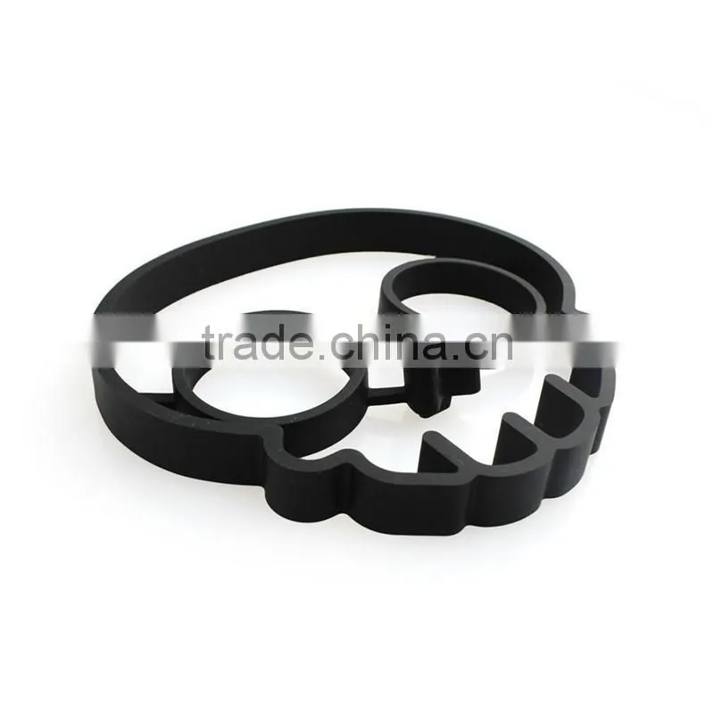 Non-stick Silicone Skull Shape Fried Egg Molds,Breakfast Pancake Slip Rings