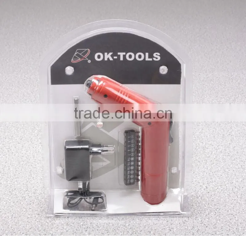 2014 new design 3.6V Cordless Screwdriver of power tools blister packing manufacturer China wholesale alibaba supplier