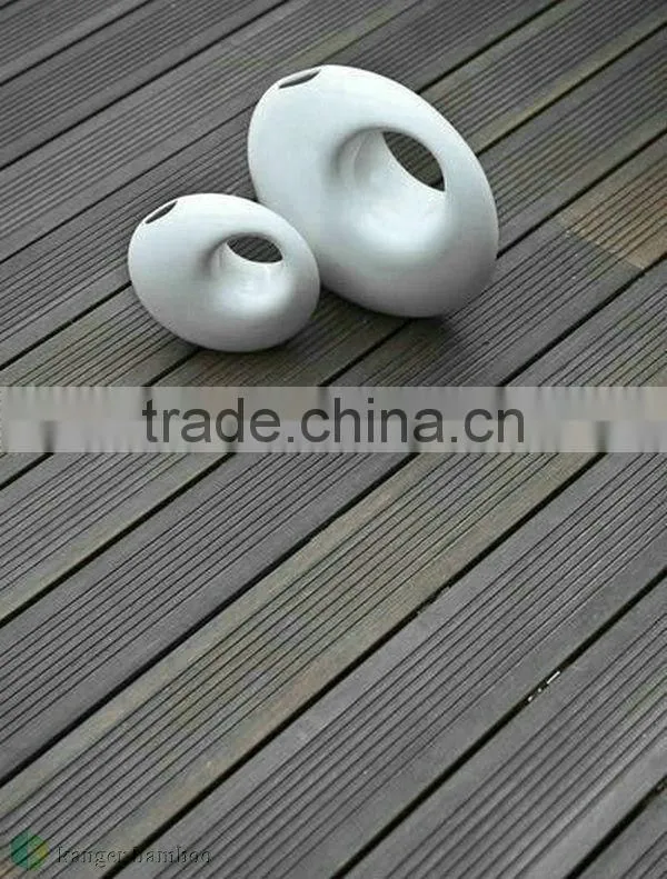 20MM Thickness Abrasion-Resistant Outdoor Strand Woven Bamboo Decking Dark Chocolate Color -KE-OS0823