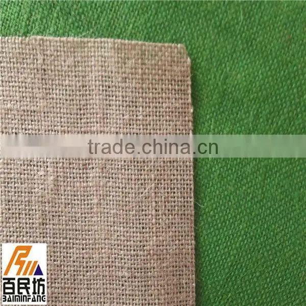100% jute fabric burlap nature color