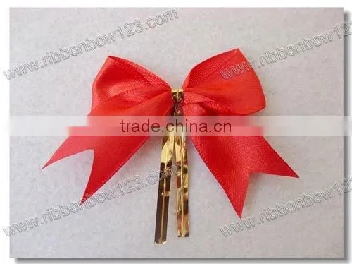 single side satin ribbon bows