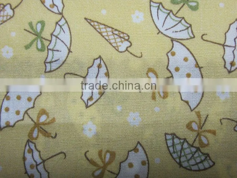 Colorful Umbrella Flying Cotton Printed Cloth