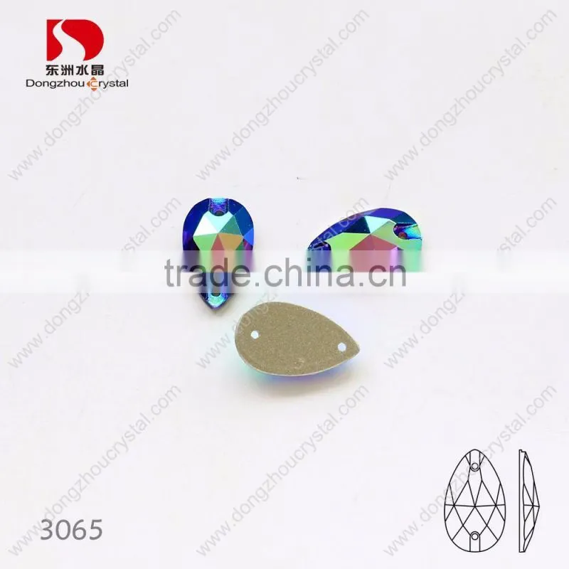 Wholesale tear drop sew on rhinestone,bulk sold crystals for dresses/jewelry/shoes/bags decoration