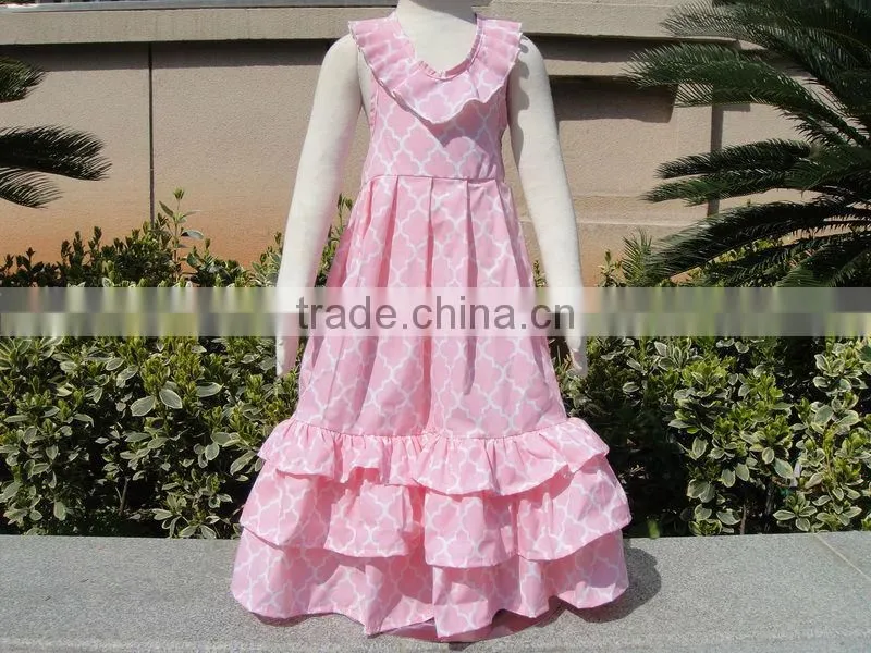 2015 wholesale ruffle dresses ,kids long dress.latest dress designs