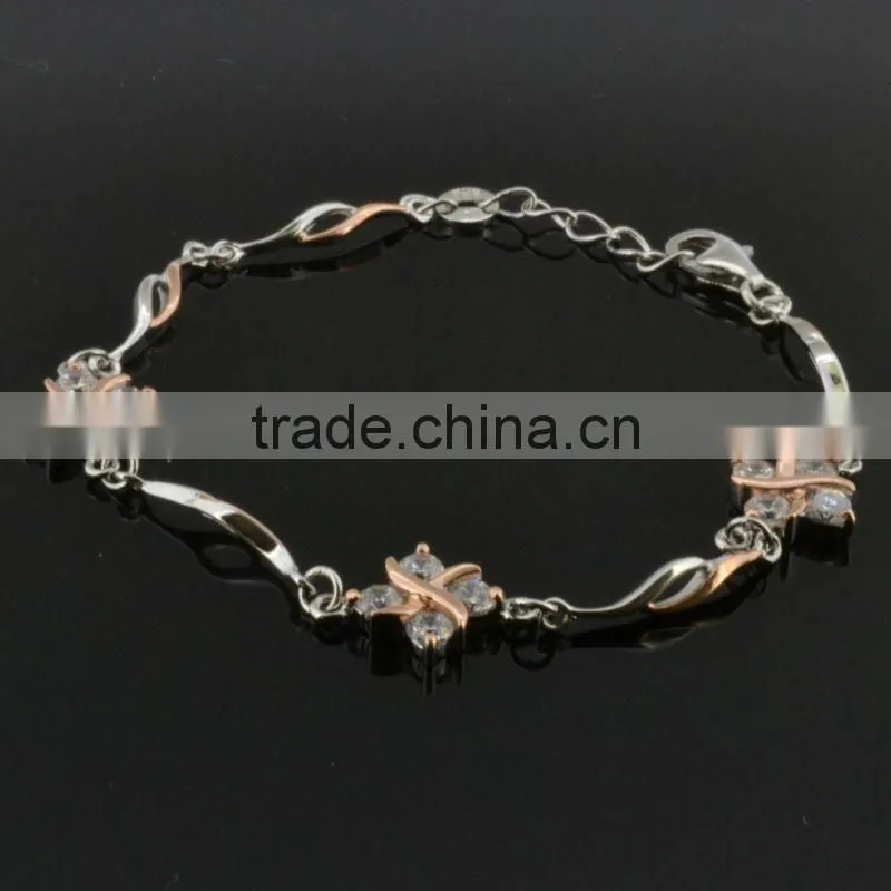 Zircon jewelry 925 silver lady's bracelets