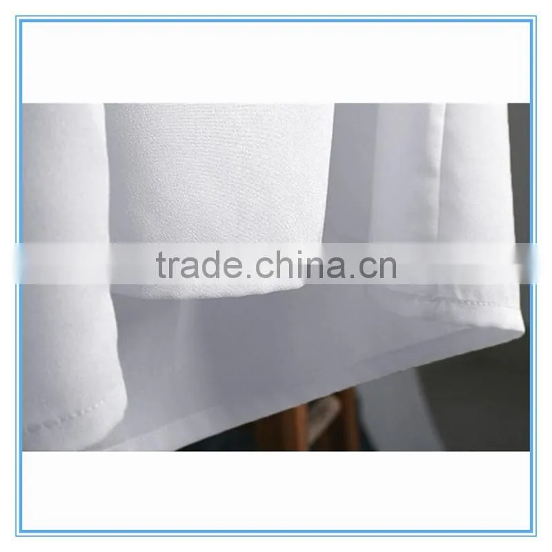 Elegant Ladies Fashion 2 Pieces Wholesale White Cotton Dress Pattern High Quality