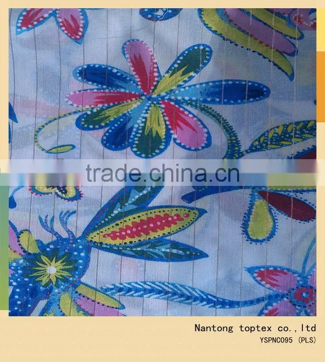 2016 new peacock printed silver voile fabric