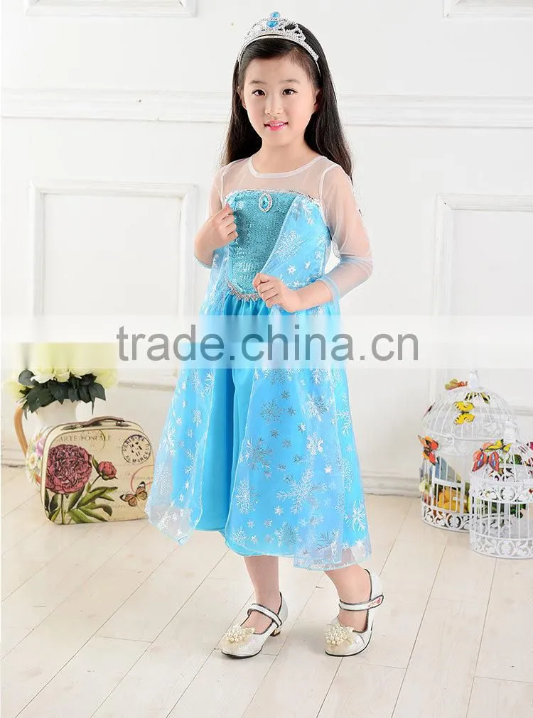 new arrival baby girls princess wedding dress kids costume dress children snow glitter sequin party dress