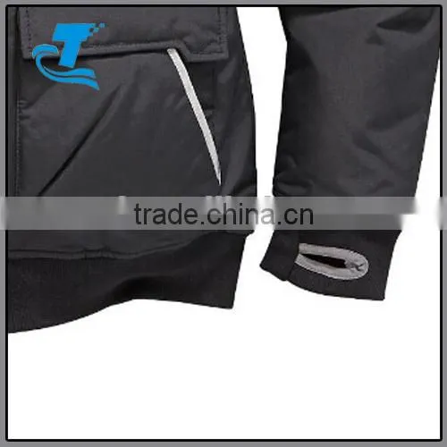 Boys Hooded Padded Jacket with Thumbhole Cuffed Sleeves