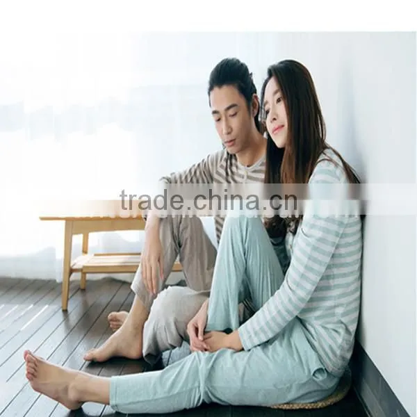 Custom Wholesale Multi-styles lover sleepwear Printed Casual Couple Pajamas