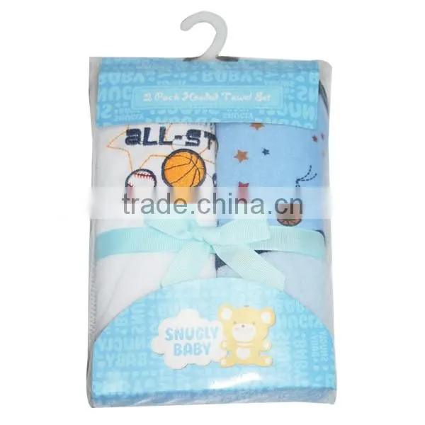 China supplier hooded baby blanket set