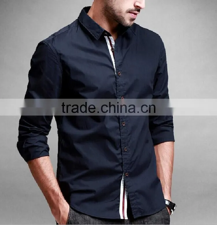 Fashion men beautiful shirt fancy dress shirt for men stitching