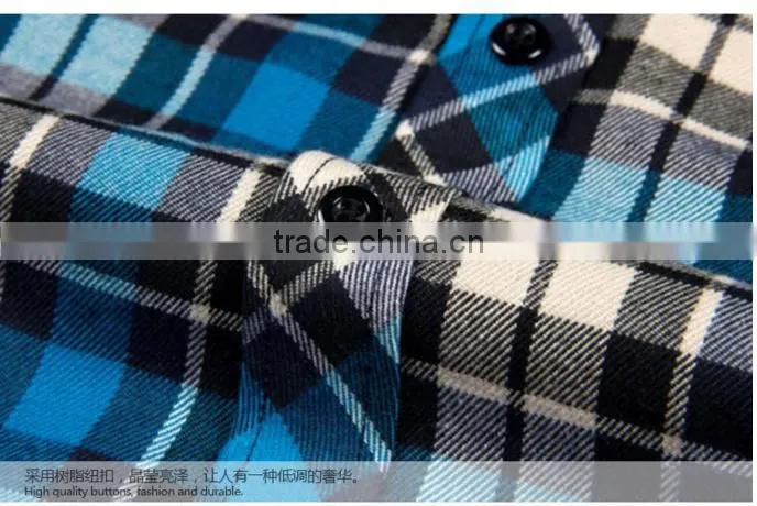 Mens custom flannel shirts checks plaid casual shirts for man wholesale