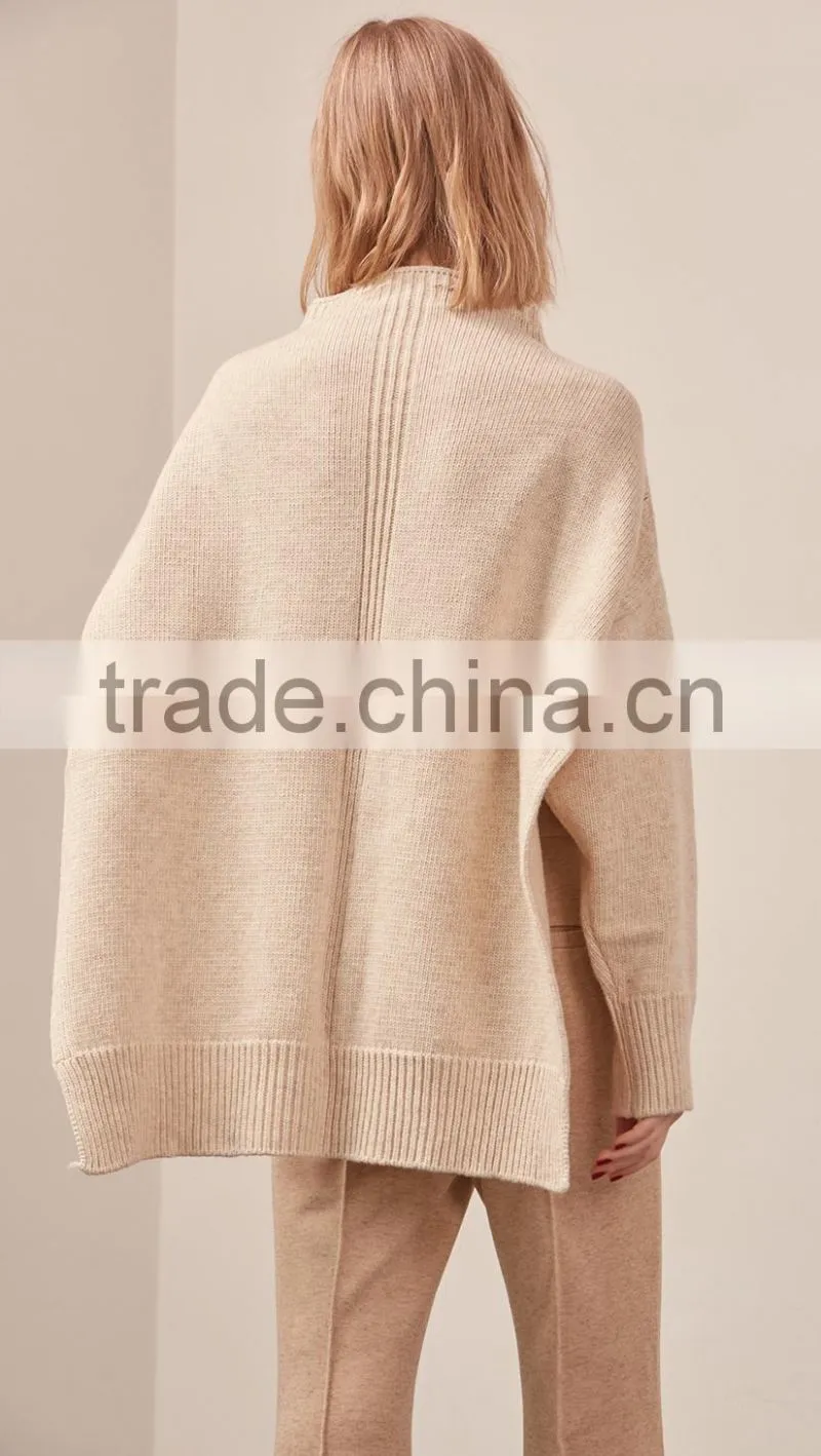 Hot Sale Cotton Wool Sweater Designs For Girl Knitted Pullover