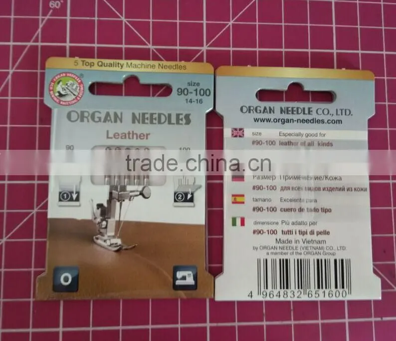 ORGAN NEEDLES Domestic Sewing Needles 130/705H For Leather Meterail 1Pack = 5 pcs