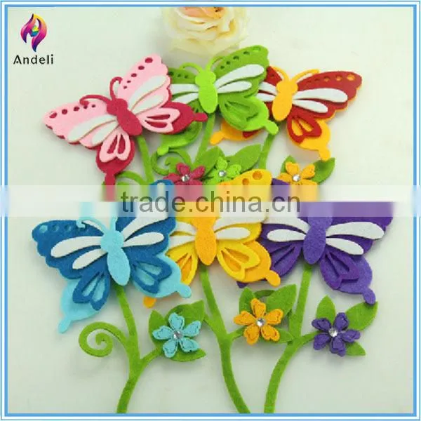eco-friendly felt butterfly die cut felt shapes