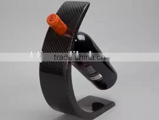 100% Real Carbon Fiber Wine Bottle Holder Red Wine Display Rack
