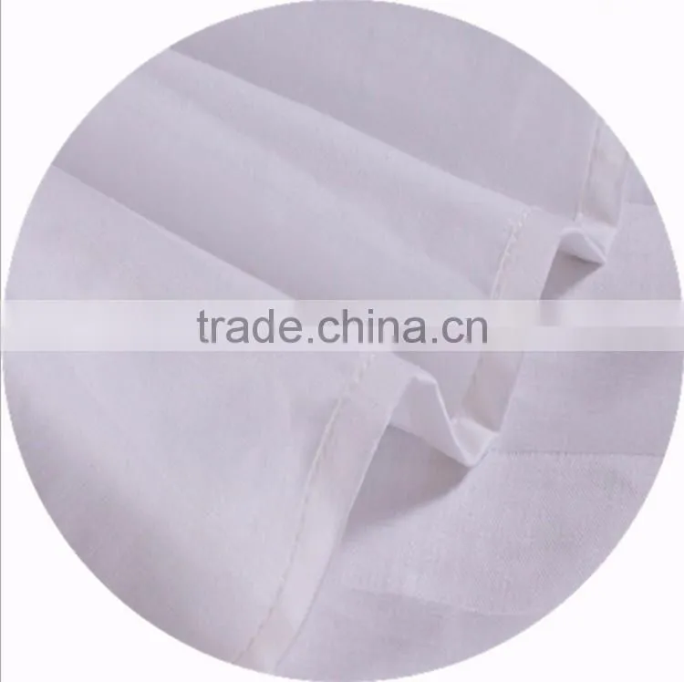 Queen size bed sheet set cotton white for hotel