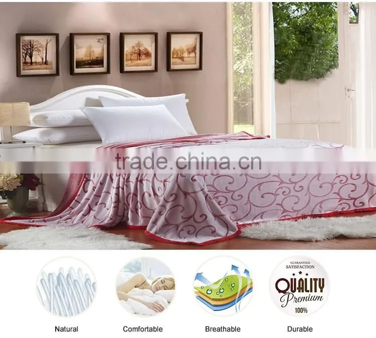 2015 Hot Sale Soft 100 Polyester Heavy Fleece Blanket