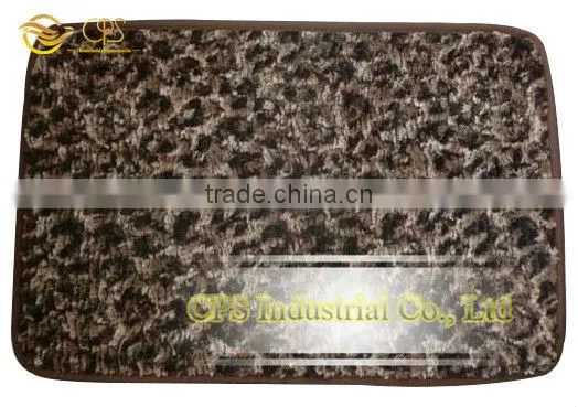 3D flower print fabric non slip fabric living room floor mat