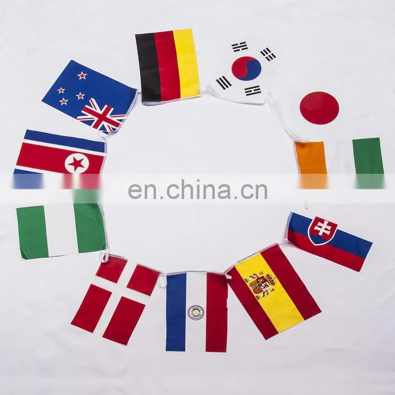 Decorative custom small bunting string flags