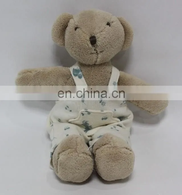 Plush And Stuffed Teddy Bear Animal Baby Toys With Cloth Dress Sweaters