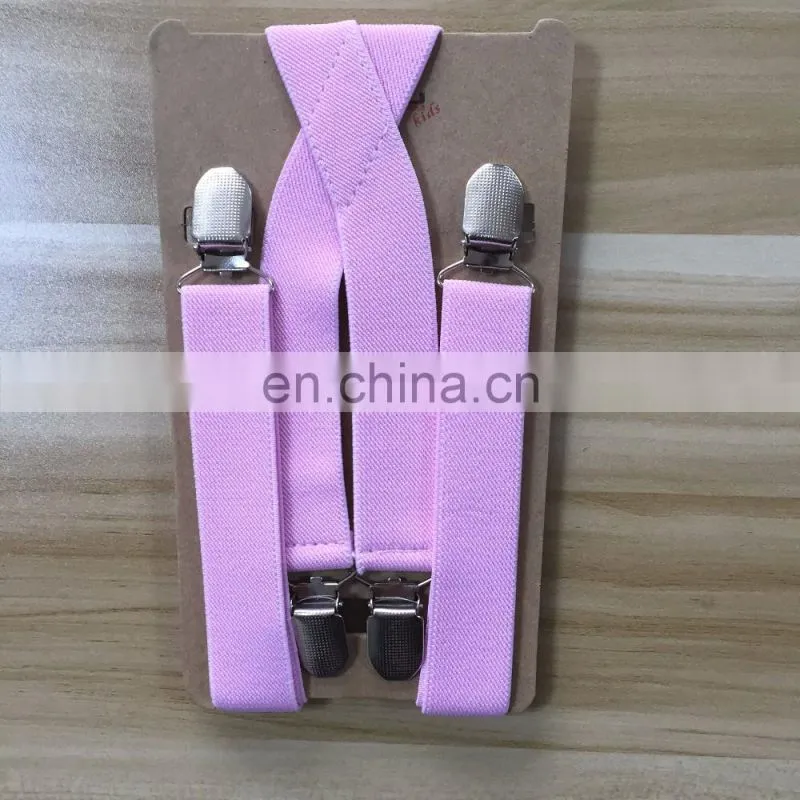 wholesale low MOQ cheap 2.5cm elastic suspenders