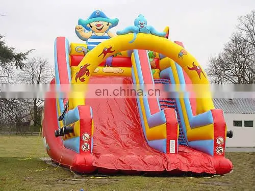 Giant inflatable water slide