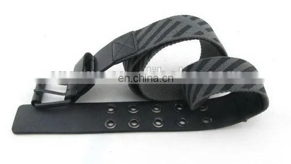 Fashion Canvas Belt With Leather For Men Mens Leather Jeans Belt