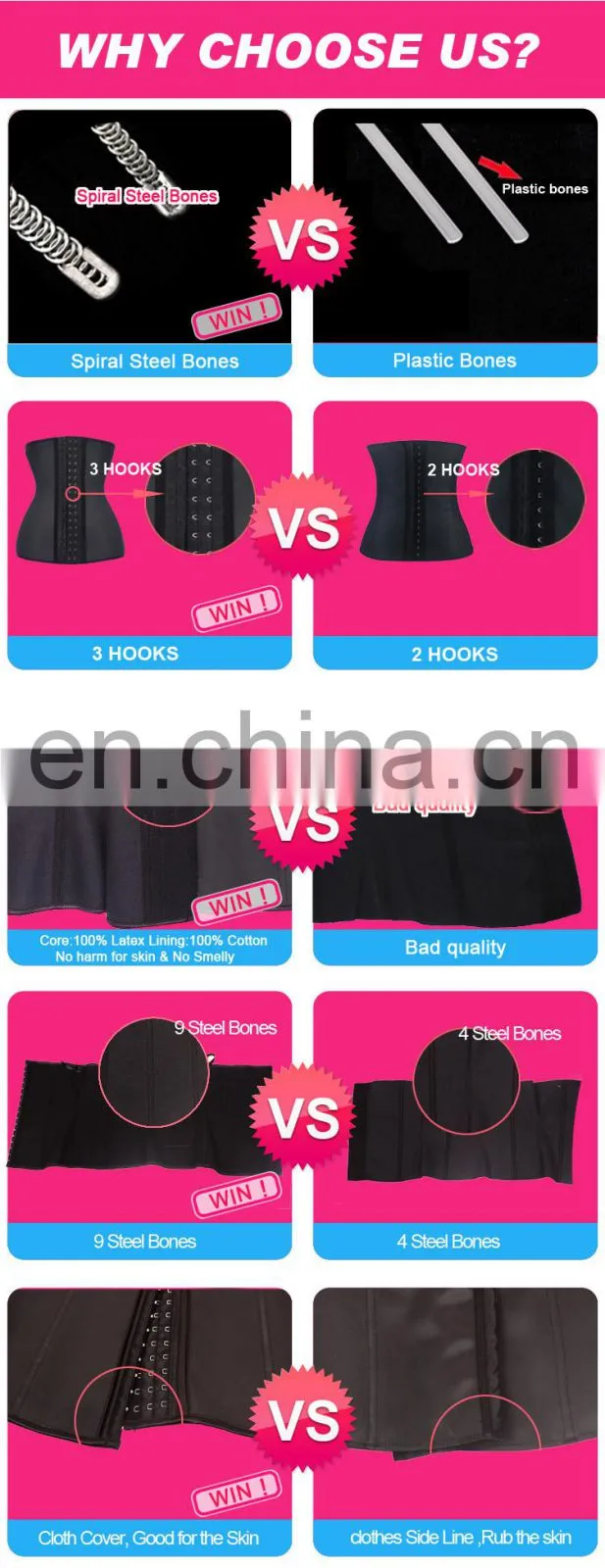 Bulk Stocks Charming Purple Colombian Waist Trainer Oem