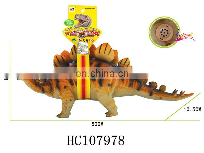 B/O Educational rubber 3D simulation dinosaur model for kids