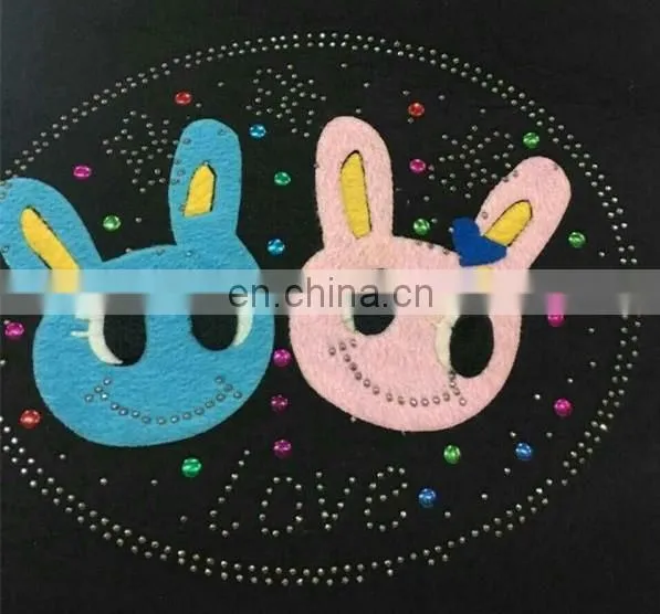 New Design Umbrella Hot Fix Motif Chenille Rhinestone Decorative Embroidered Patches