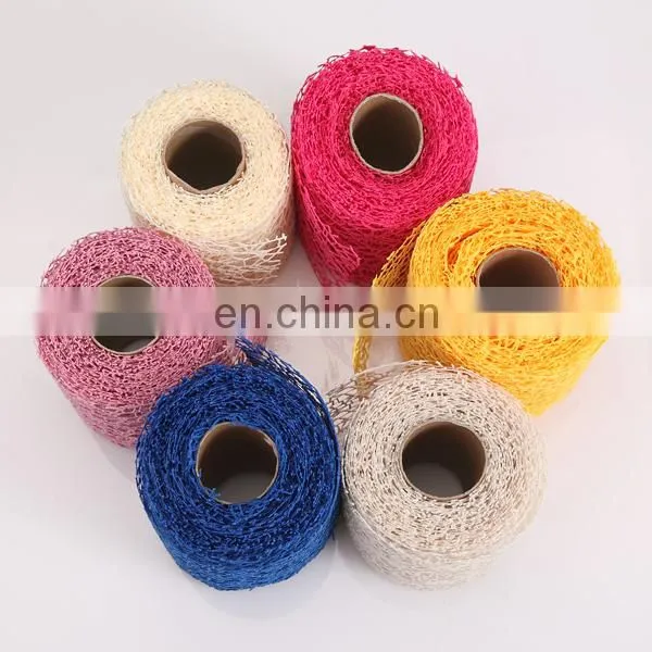 2015 Various Colors Flower Sleeve Material Recycled Dacron Cotton Mesh fabric