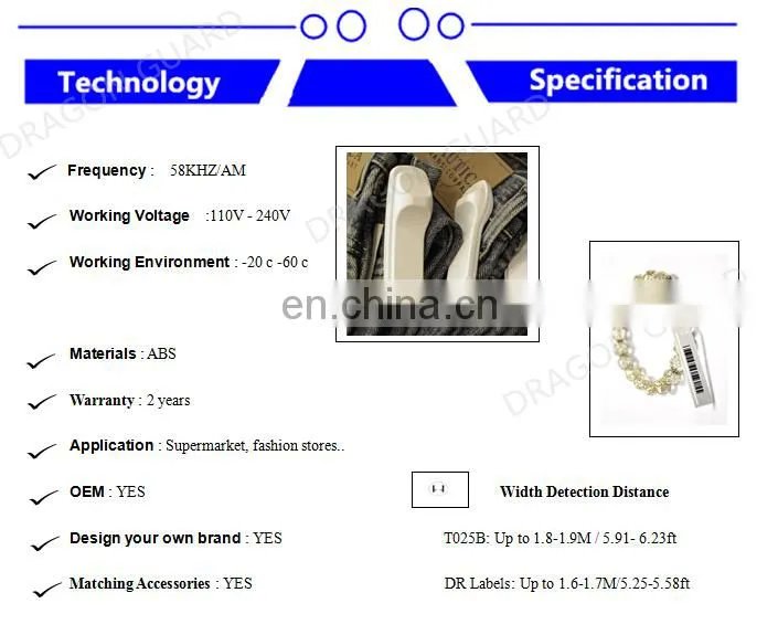 DRAGON GUARD High Sensitive EAS am secuirty system/antenna