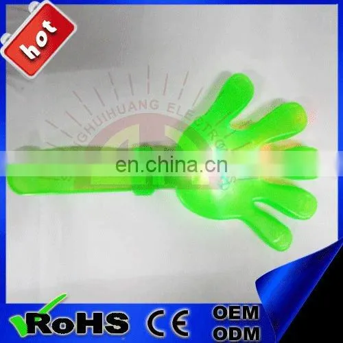 Wholesale cheering props hand shape plastic light up LED flashing clapper