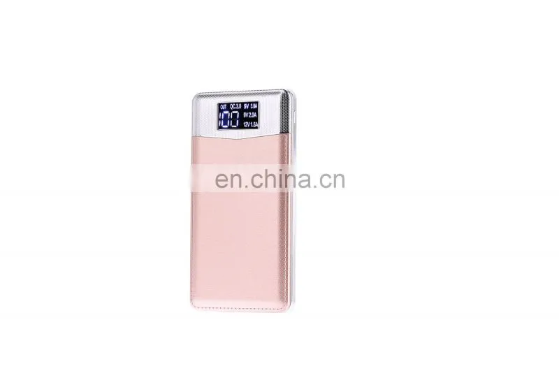 Fashion Products Hot selling type c interface power bank 10000mah led screen display power battery charger