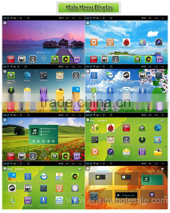 Erisin ES8990A 7" 1 Din Car Autoradio GPS WiFi 3G DVD Player