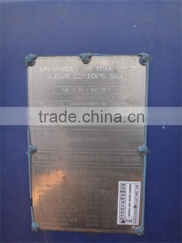 ISO9001 Certification used steel shipping container
