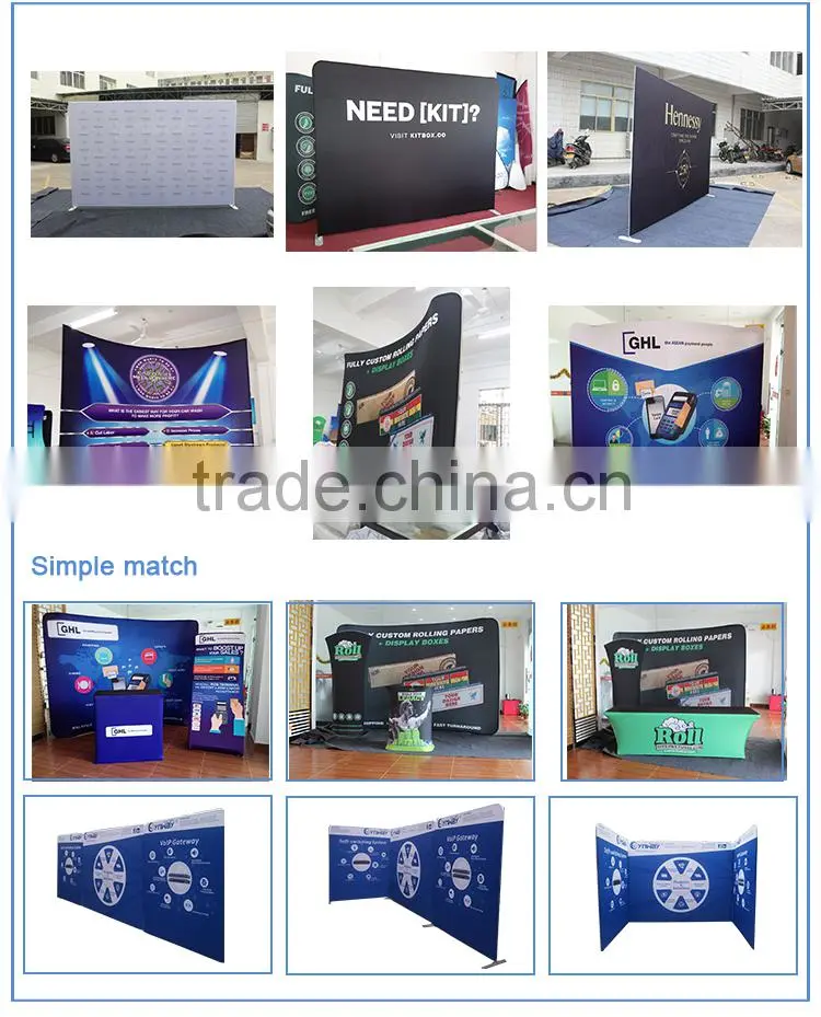 Manufacturing Best selling recycle pop up photo booth dispplay stand folding advertising booth