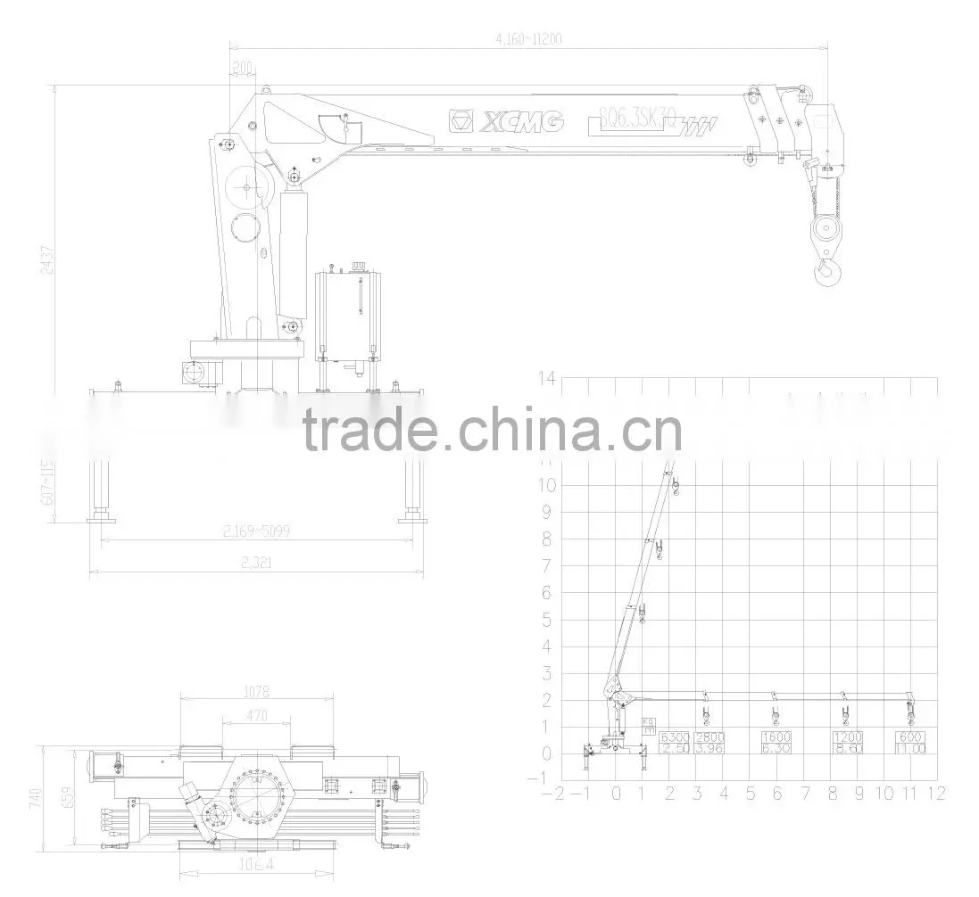 6.3ton DongFeng Truck-Mounted Crane