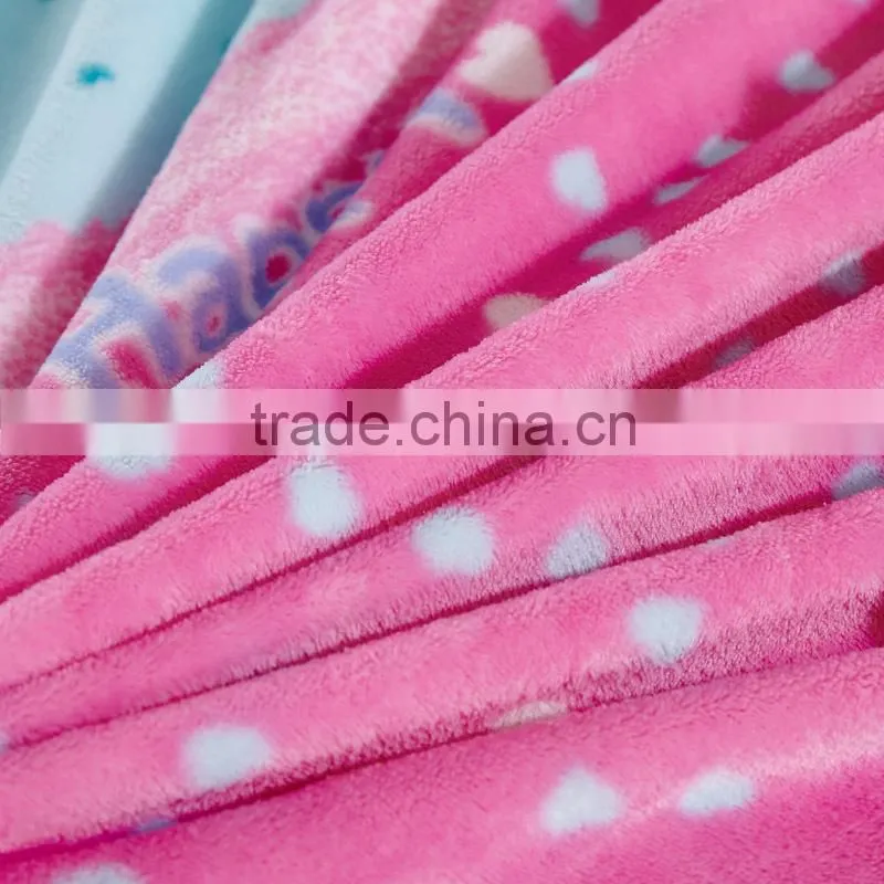 Wholesale price fashion pink children bedding sets queen flannel winter bedding sets