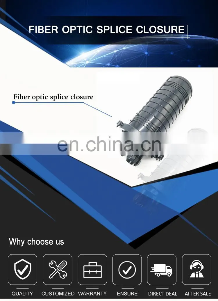 12 24 48 96 Cores Dome Type Customizable Fiber Optic Splice Closure