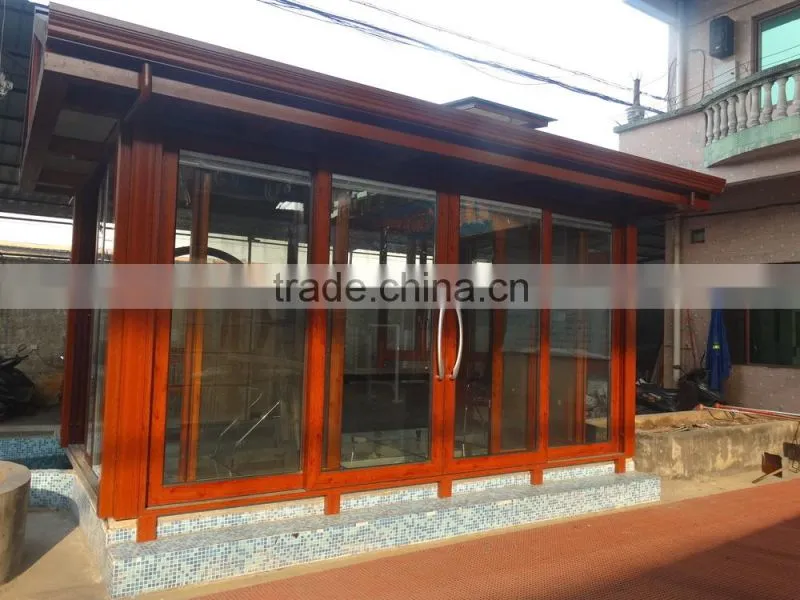 Wanjia good performance aluminum glass sunroom
