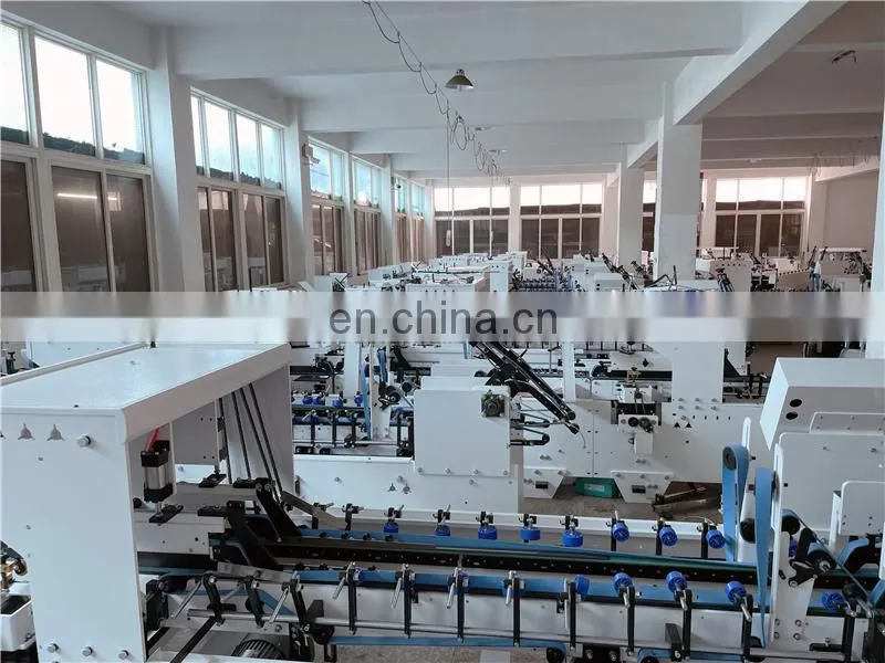 UFG800B Economic Middle medium speed Automatic straight line Paper Box Folder and Gluer