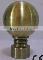 antique gold ball cutain finial