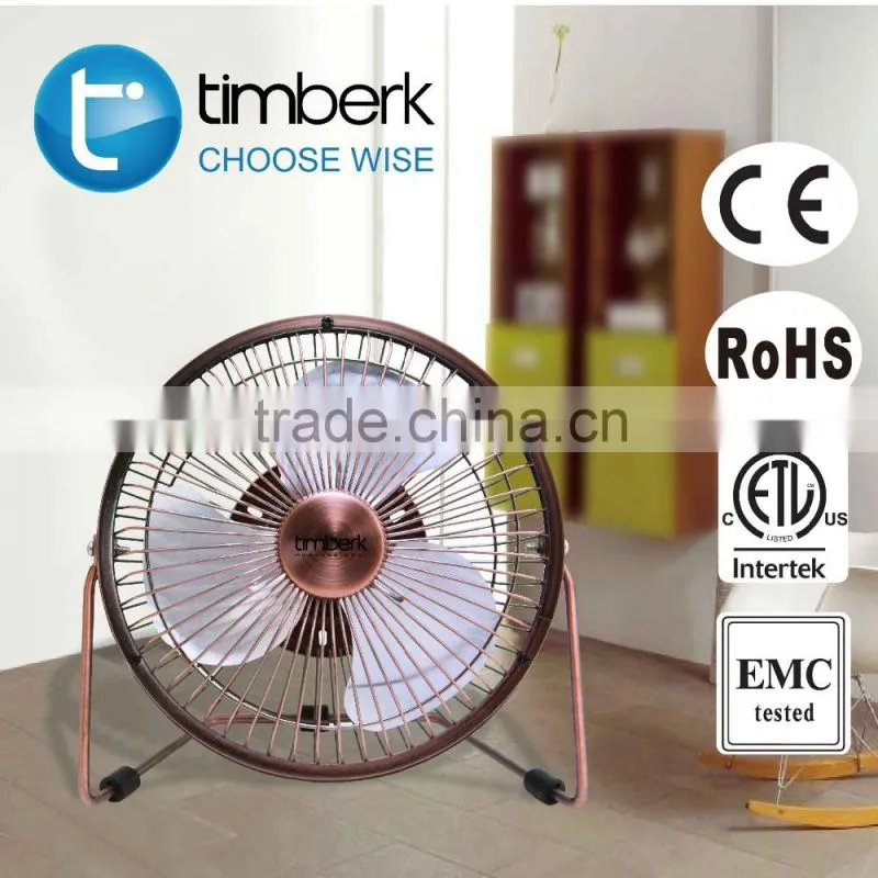 Modern chrome color DC usb fan