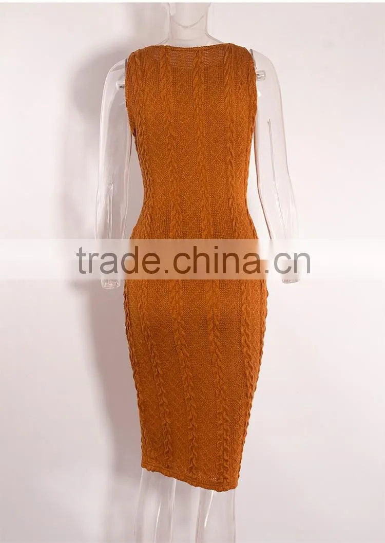 Sleeveless Evening Dress Sex Fashion Dress Slims Casual Dress
