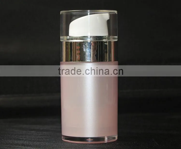 50ml Round Acrylic Airless Pump Bottles For Cosmetic Packaging