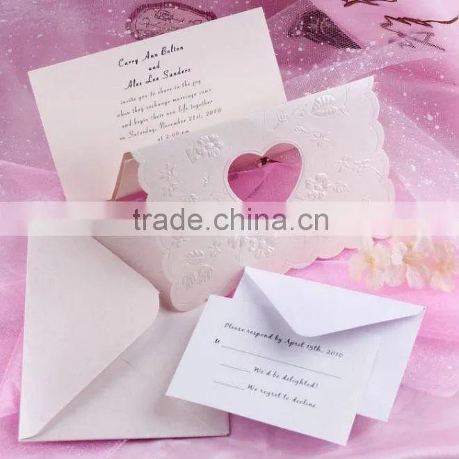 China Manufacturer Latest Luxurious wedding card greeting card